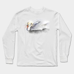 MUTE SWAN PAINTING Long Sleeve T-Shirt